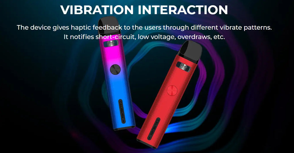 Colorful Uwell Caliburn G2 Pod Kit with haptic feedback and Pro-Focs flavor technology.