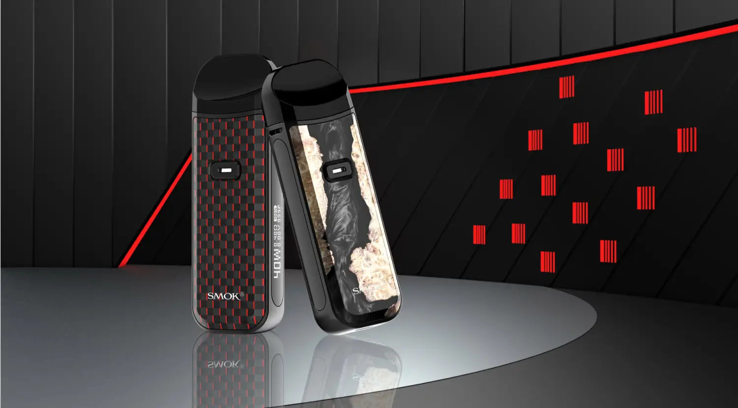 Sleek Smok Nord 2 40W Pod Kit featuring a stylish patterned exterior and user-friendly design.