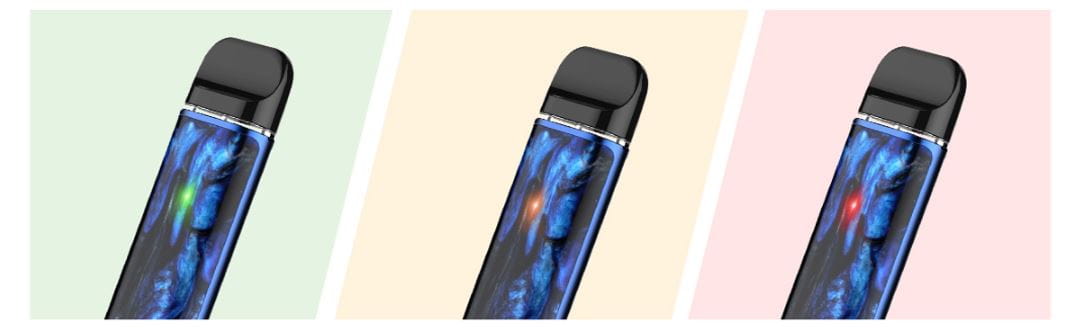 Sleek Smok Novo 2 25W Pod Kit with a blue marbled pattern and enhanced internal battery