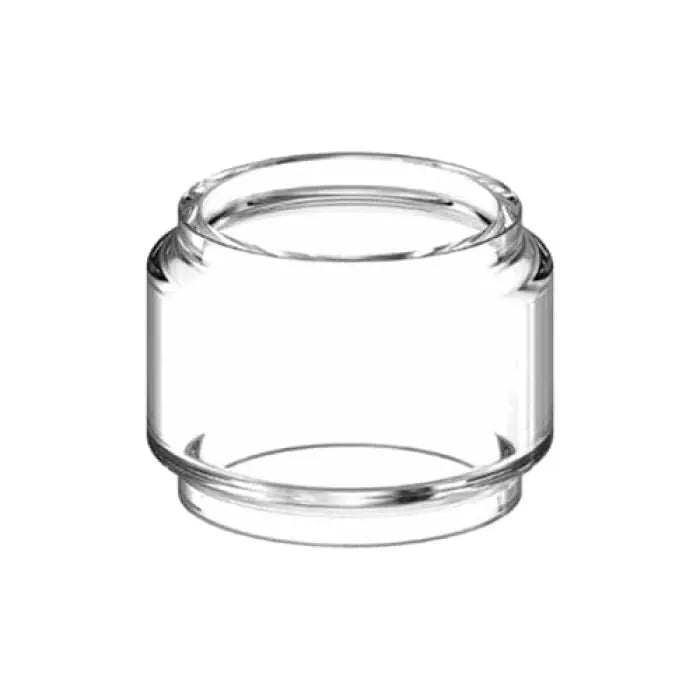 Clear glass or plastic cylindrical container with rounded edges.