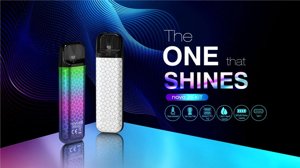 Colorful Smok Novo 2s 20W Pod Kit with glowing LED indicator showcasing advanced technology