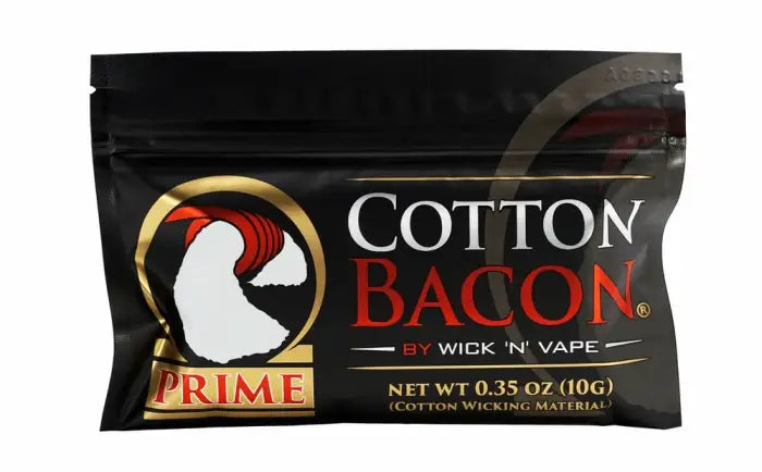 Package of Cotton Bacon Prime vaping cotton.