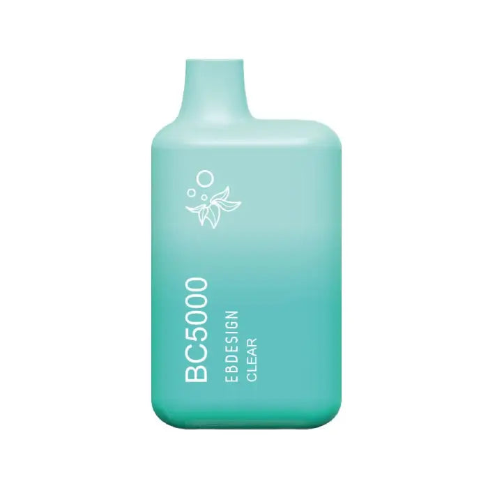 Mint green bottle with ’BC5000’’ and a small leaf logo printed on it.