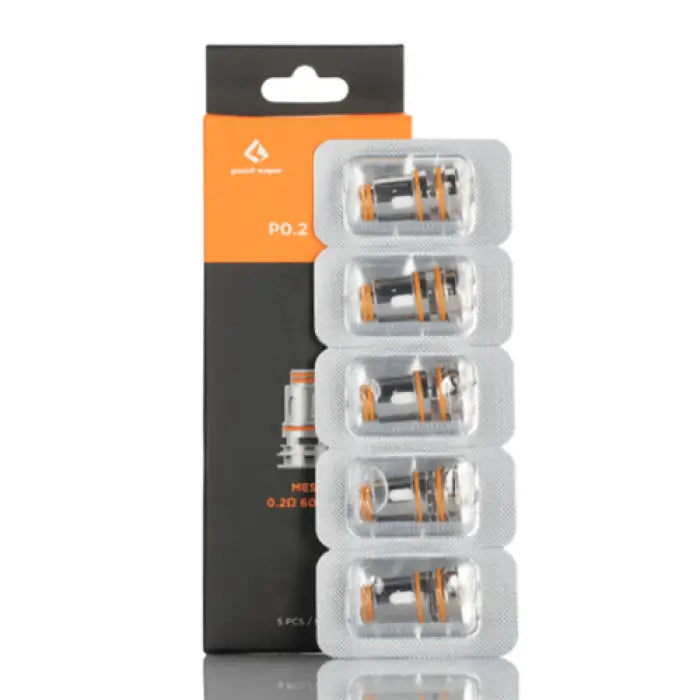 Pack of replacement coils or atomizer heads for an electronic cigarette or vaping device.