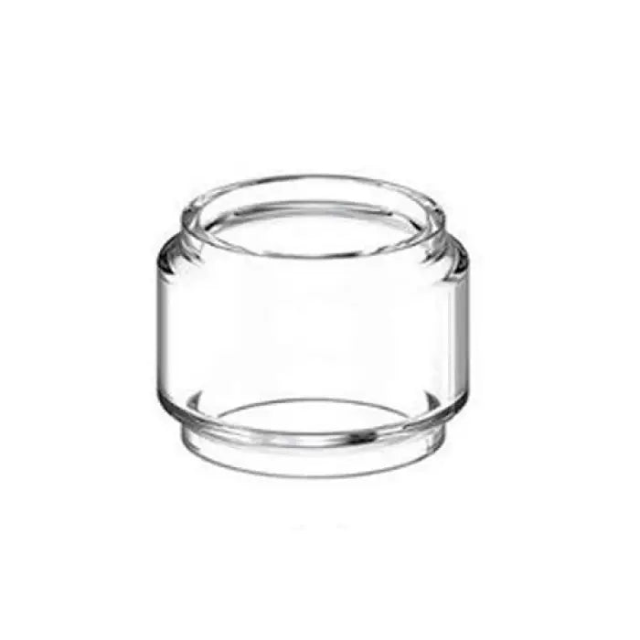 Clear glass or plastic cylindrical container with rounded edges.