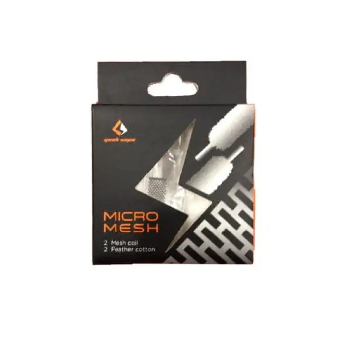 Product packaging for Micro Mesh, featuring images of a mesh strip and applicator tool.