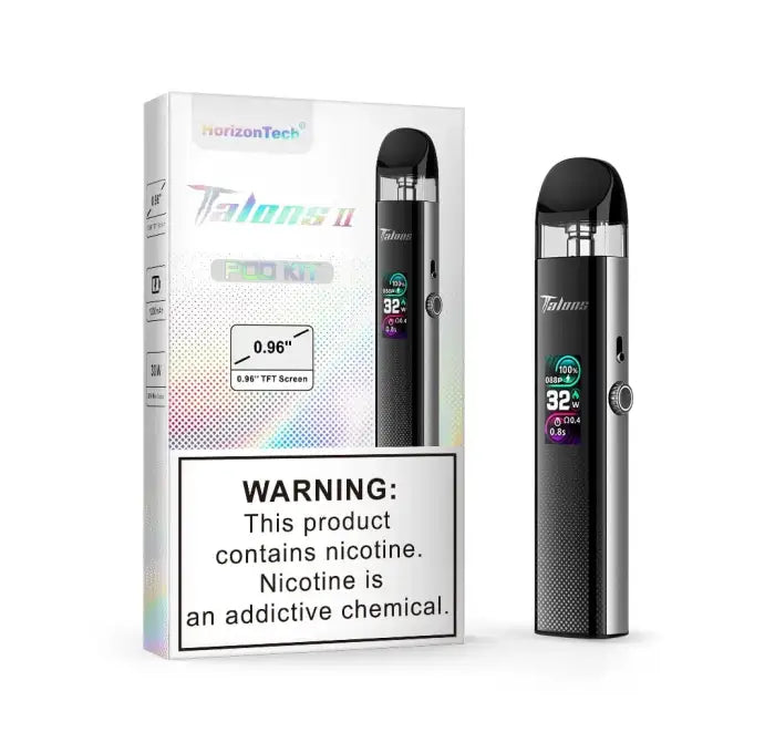 Electronic cigarette or vaping device with a digital display.