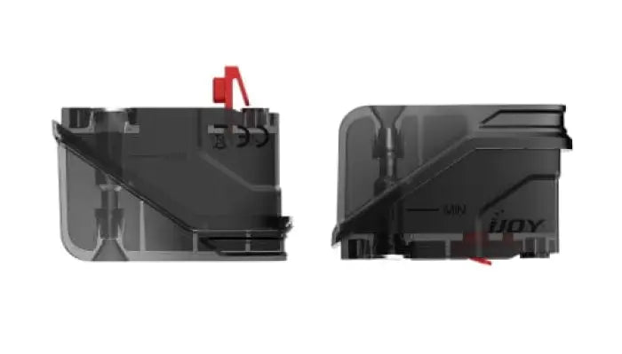 Printer ink cartridges shown from two different angles.