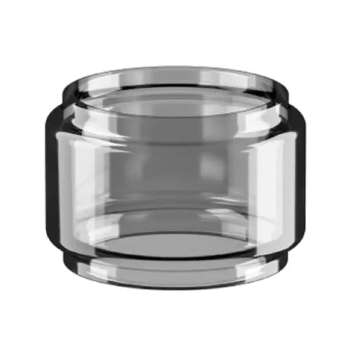 Glass or transparent bubble tank for a vaping device.