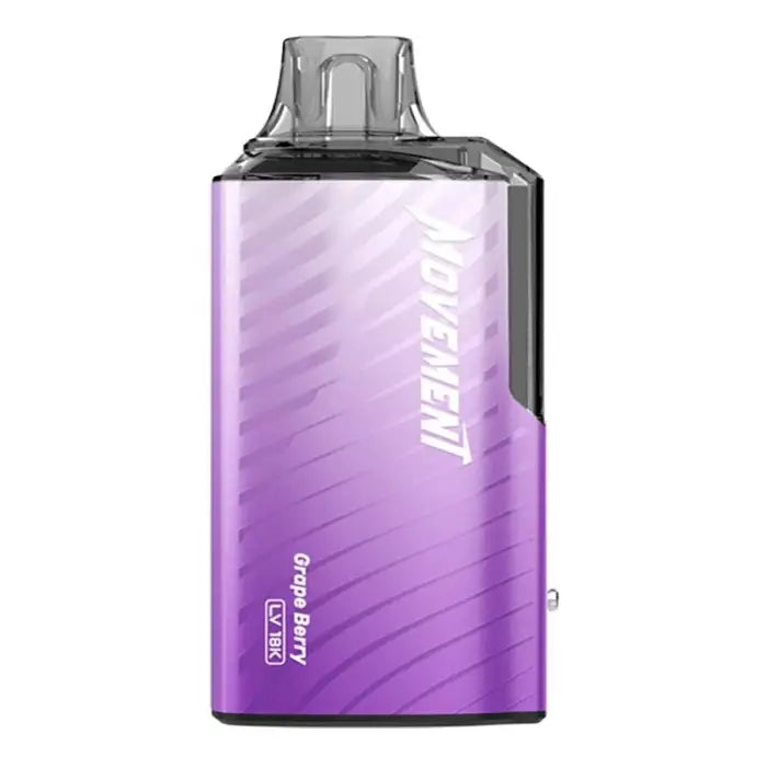 Vaporizer or e-cigarette device with a purple gradient body and clear mouthpiece.