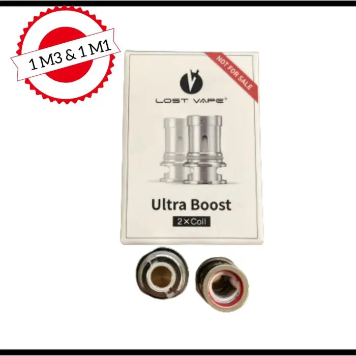 Replacement coils for an electronic vaping device called ’Ultra Boost’ by Lost Vape.