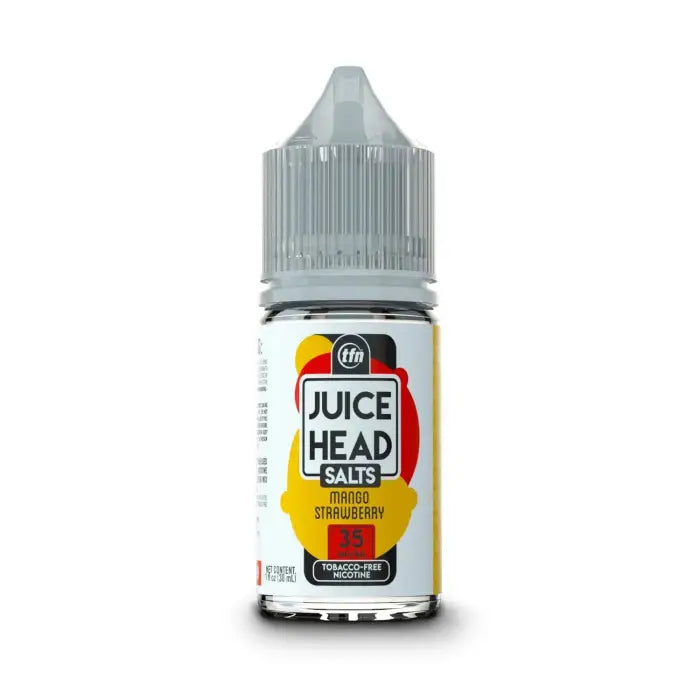 Bottle of Juice Head Salts e-liquid in Guava Strawberry flavor.