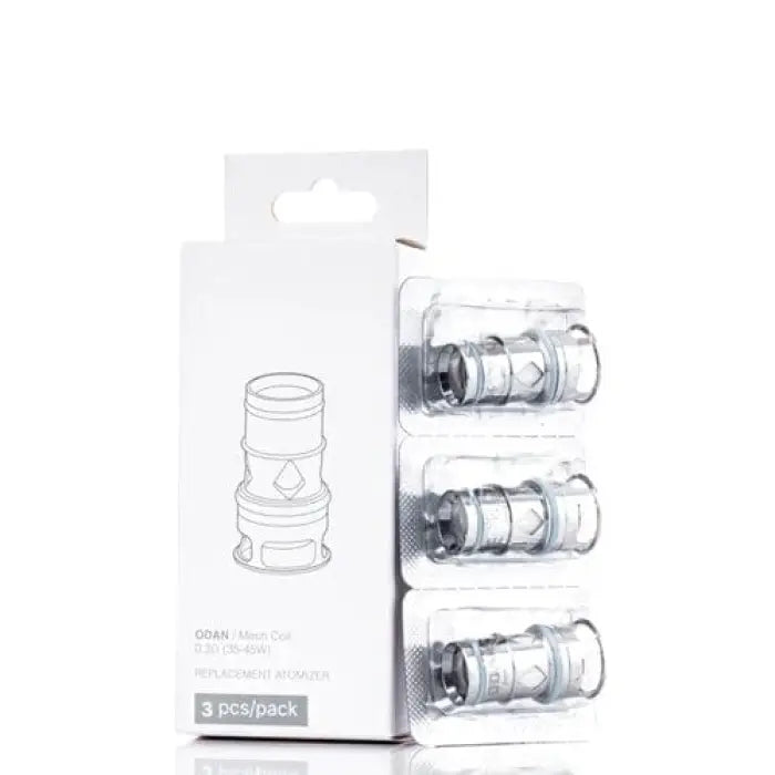 Replacement coils or atomizer heads for an electronic cigarette or vaping device.