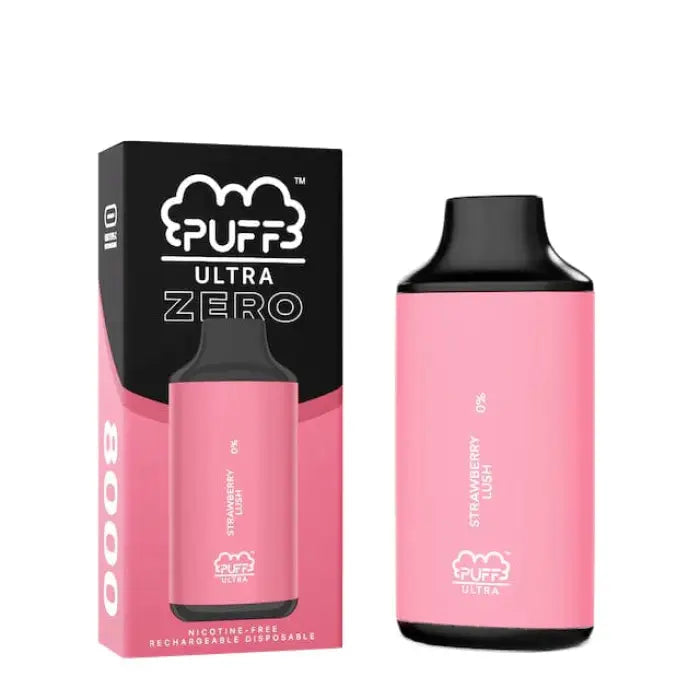 Pink electronic vaping device with its packaging.