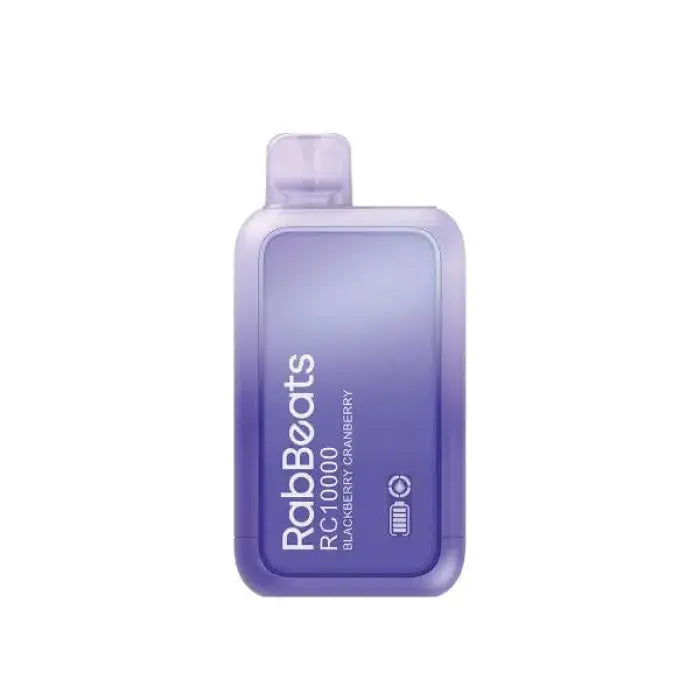 Purple gradient bottle labeled ’RabBoats RC1000’’ with a rectangular shape and small cap.