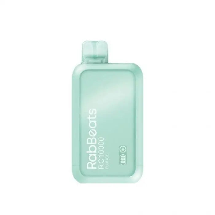 Mint green plastic water bottle with a flat, rectangular shape.