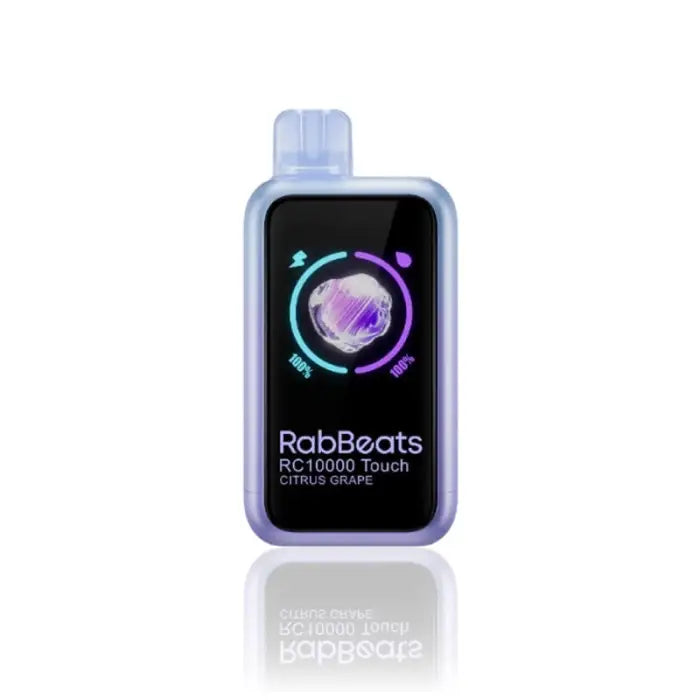 Portable digital music player or MP3 device with a colorful display showing ’RabBeats’ branding.