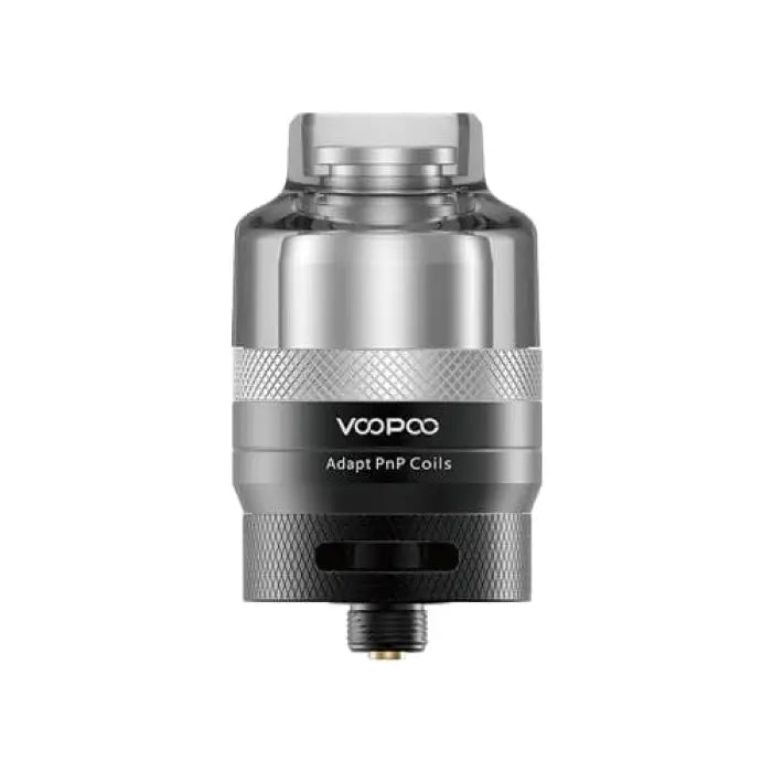 Metallic vaping atomizer or tank component labeled ’VOOPOO Adapt PnP Coils’.