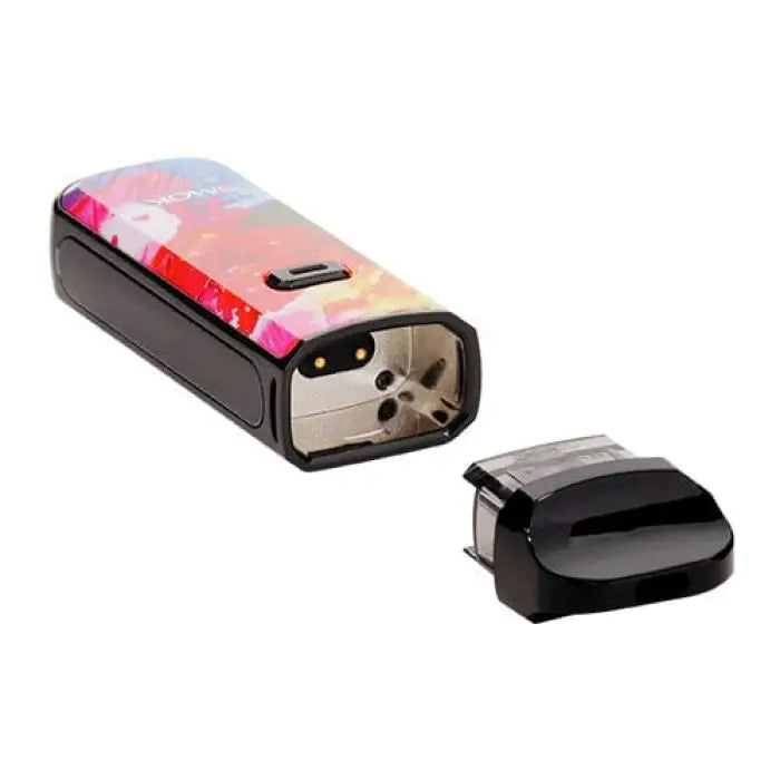 Colorful disposable lighter with a removable black cap.