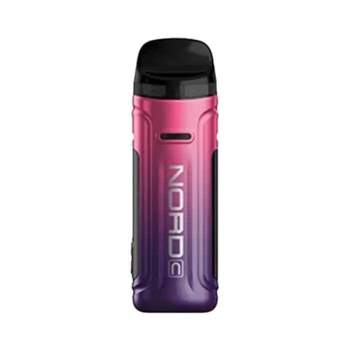 Gradient pink and purple vape device or e-cigarette with ’NORD’ branding.