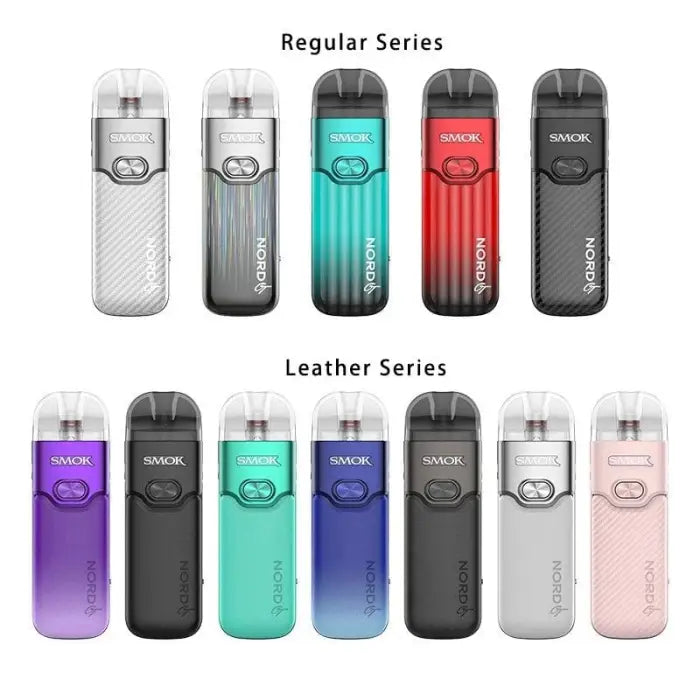 Collection of electronic cigarette or vaping devices in various colors and styles.