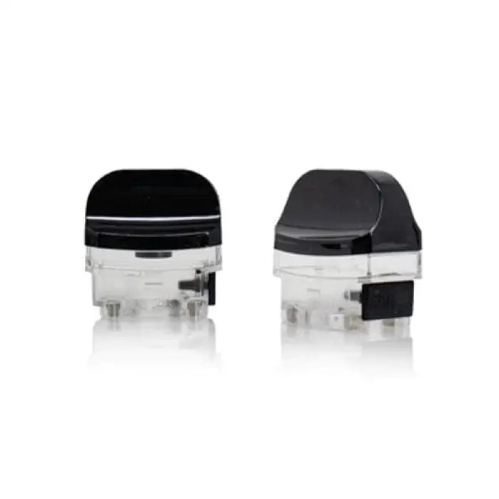 Replacement pods or cartridges for an electronic vaping device.