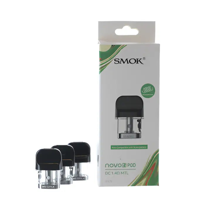 Vaping device pod cartridge and its packaging from the brand SMOK.