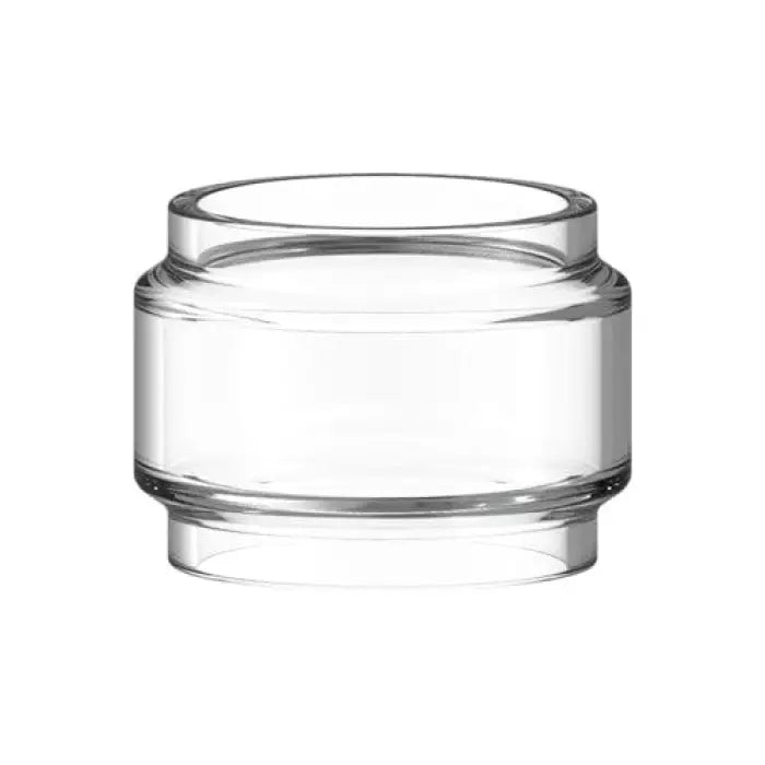 Clear glass or plastic cylindrical container with a wide mouth and stepped sides.