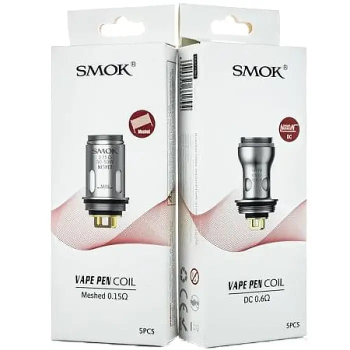 Replacement coils for SMOK Vape Pen electronic cigarette devices.