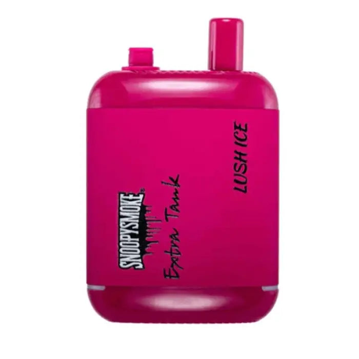 Bright pink plastic container with two openings and text printed on its surface.