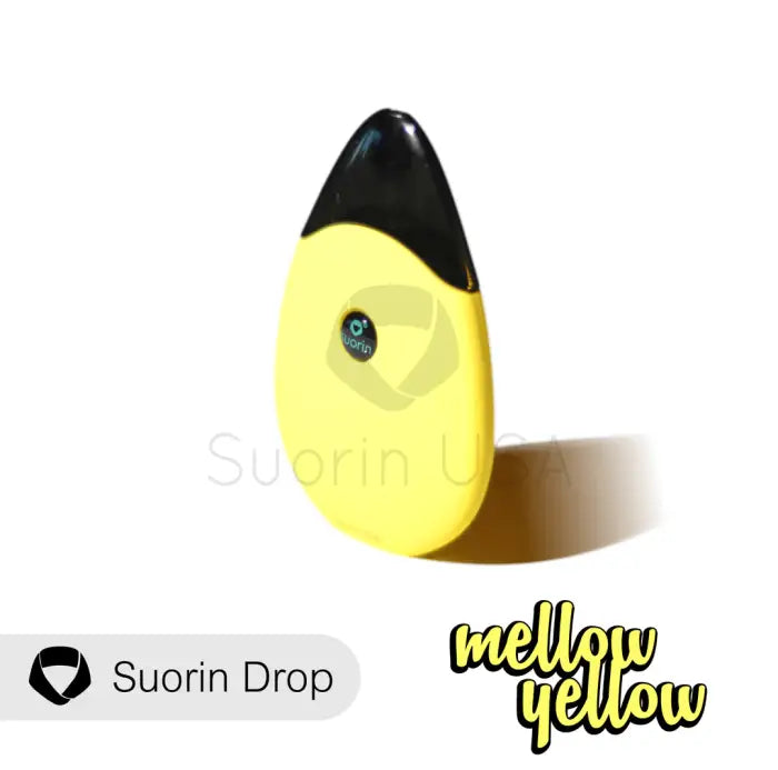 Yellow and black pod-shaped electronic device with a small circular window.