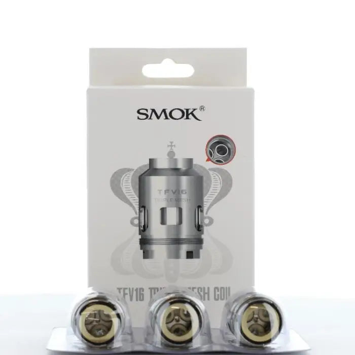 Replacement coils for a SMOK brand electronic cigarette or vaping device.