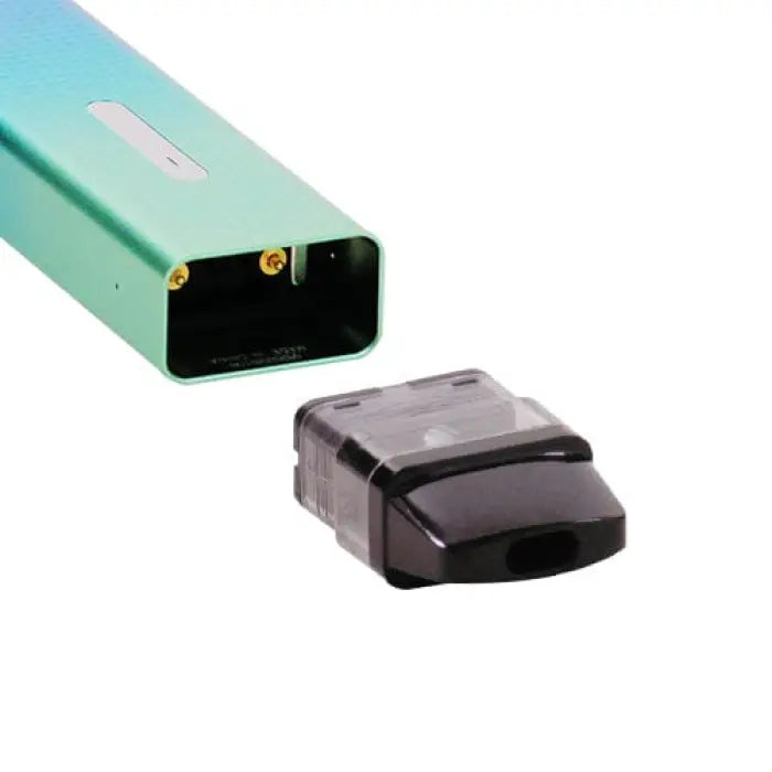 Electronic cigarette or vape pen with detachable cartridge.