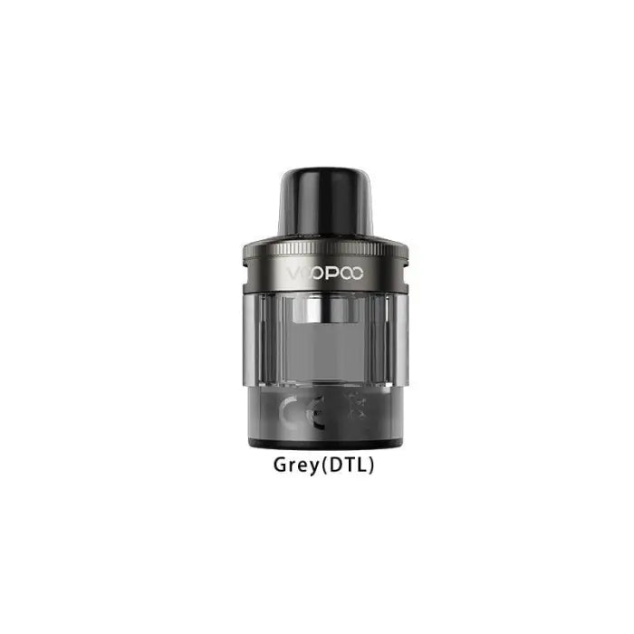 Vaping tank or atomizer in grey color labeled as Grey(DTL).