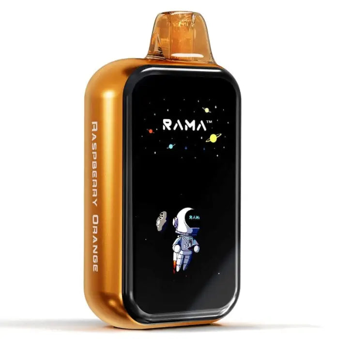 Vape device with a space-themed display showing an astronaut and stars.