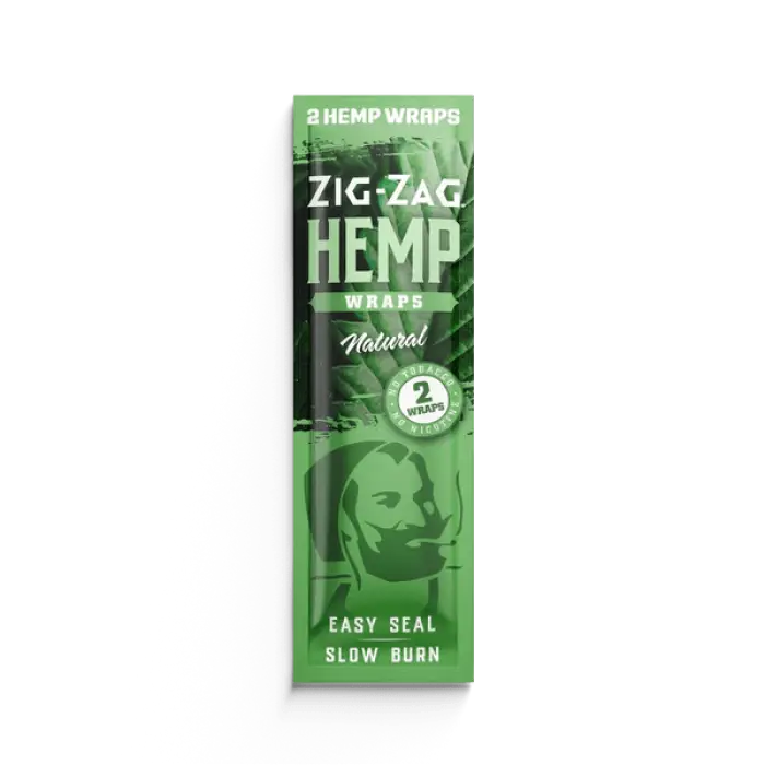 Package of Zig-Zag brand hemp wraps in natural flavor.